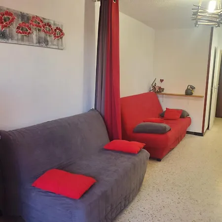 شقة Studio 4 Pers Terrasse Climatisation Parking Prive 300M Plage آجد